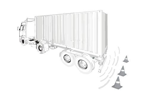 para los camiones con el LED en sensor inalámbrico del aparcamiento de los pies/de las pulgadas
